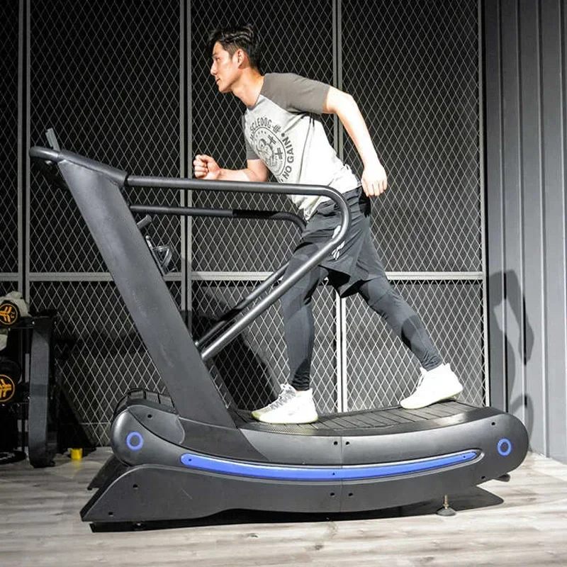 

Gym Equipment Manual Self-generating Fitness Commercial Curved Treadmill Run Machine