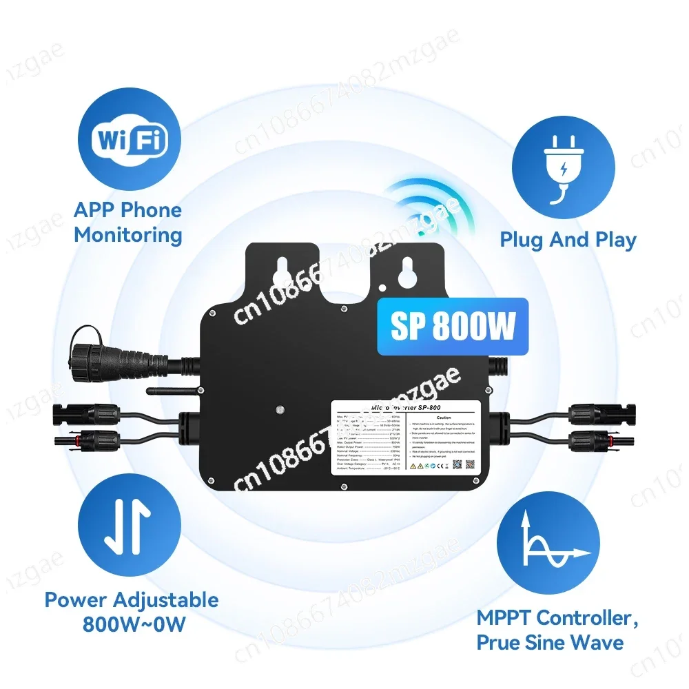 Micro Inverter Zero Export Device with IP65 WiFi Smart System for Balcony Energy Generation and Management