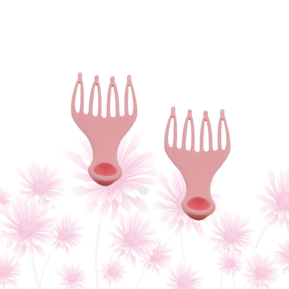 

2 шт., ручной массажер для головы с четырьмя когтями, захват для царапин, портативный для дома, путешествий, ног, спина, прочный