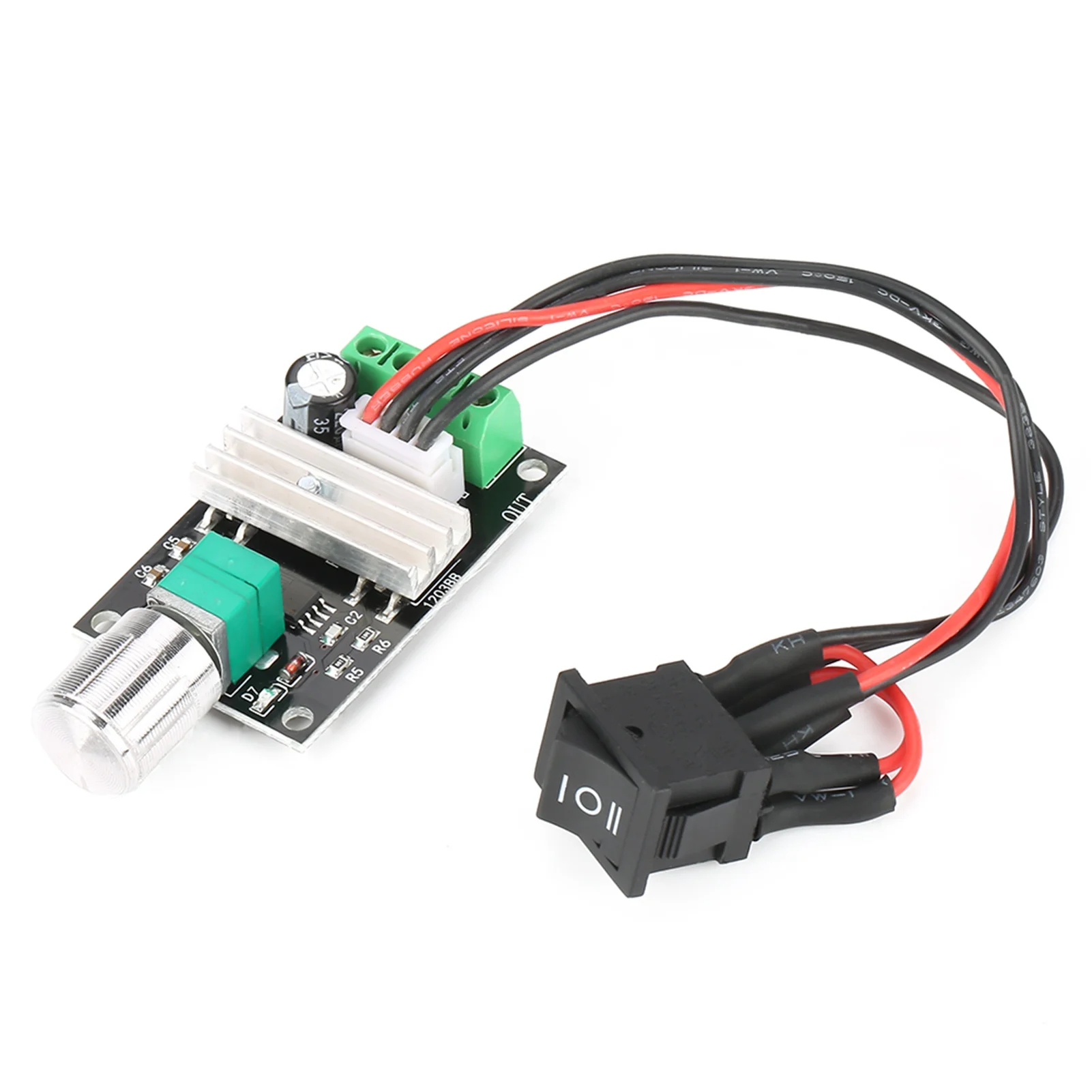 DC 6V 12V 24V 3A PWM Motor Speed Control Reversible Controller Regulator with Switch