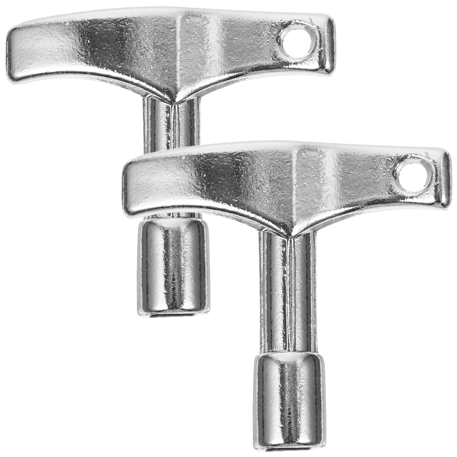 

2 Pcs Drum Keys for Tuning Drums Adjust Percussion Tuner Wrench Tool Silver Mallets Accessories