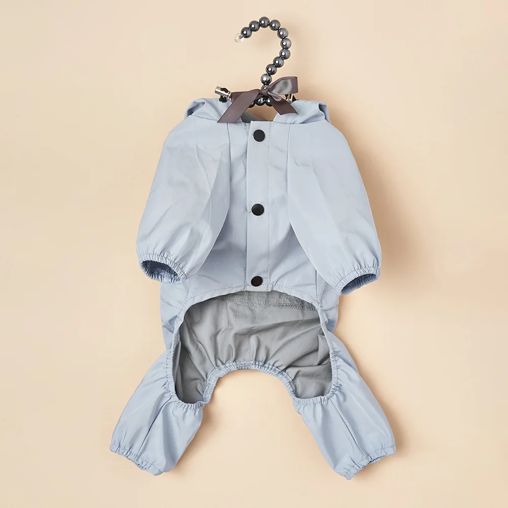 Wasserdichter Hunderegenmantel, reflektierende Kapuze, wasserdichte Jacke, Haustier-Overall, kleine Hunde, Outdoor-Zubehör, französische Bulldogge, Chihuahua – Detail 8