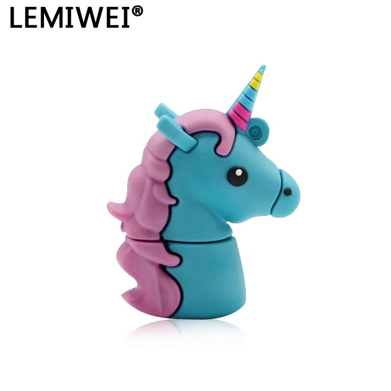 Phong Cách Mới Hoạt Hình Hình Bút Usb 32GB Ngựa Dễ Thương Pendrive Thực Dung Lượng 4GB 8GB thẻ Nhớ 16GB