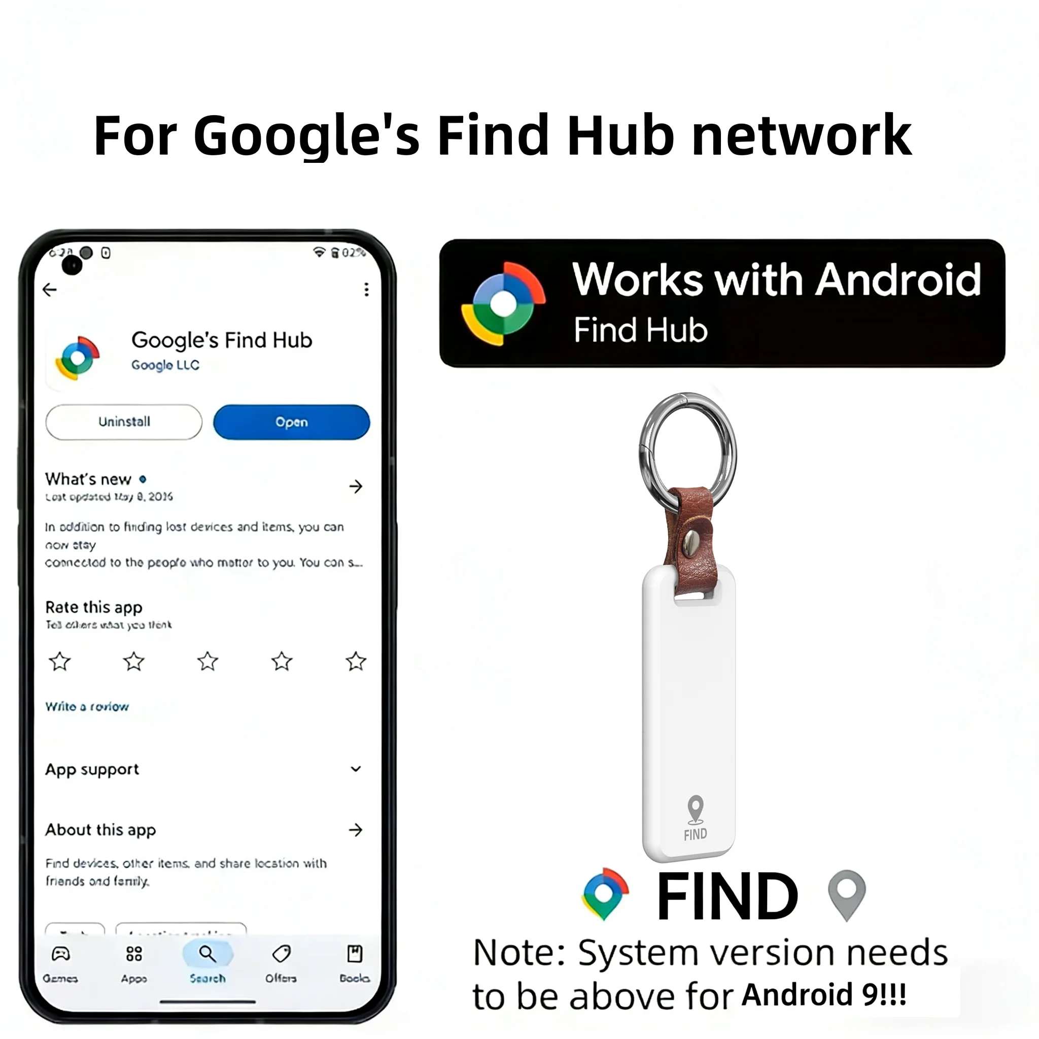 CD Mini Smart Tag Google Find My Gps Tracker Android Bluetooth Smart Trackers Wearable Devices Android Airtag Locator Finder