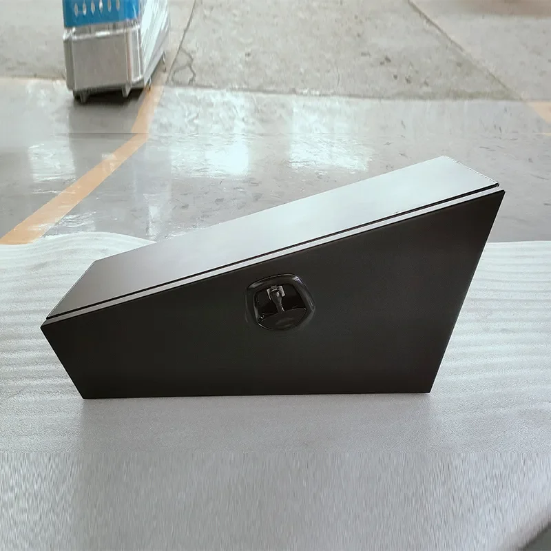 Black Aluminum Alloy Toolbox Thickened Rustproof Iron Box for Hardware Tools Various Specifications Wholesale