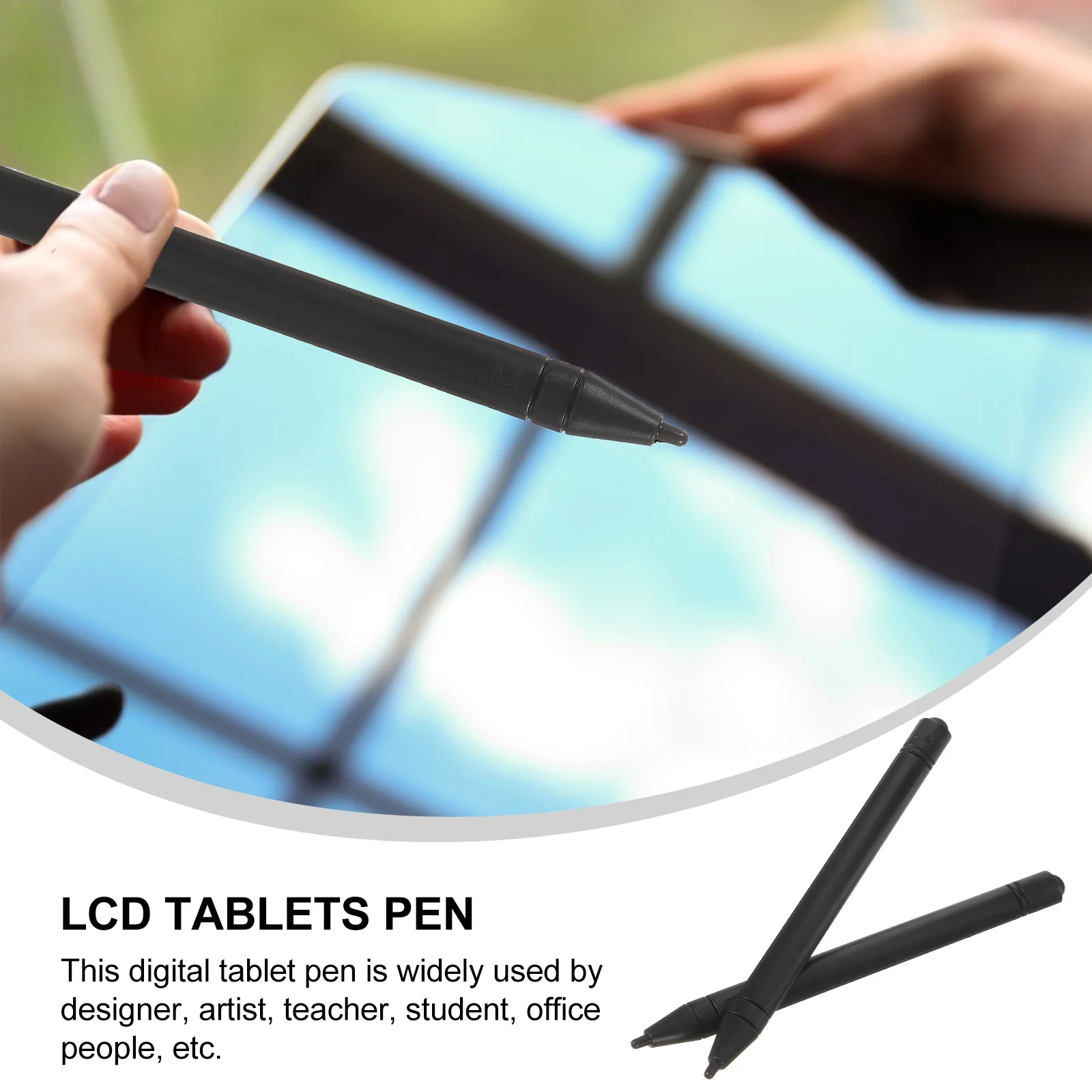 2 uds tabletas gráficas pluma lápiz óptico Digital para escribir dibujo pintura LCD Universal