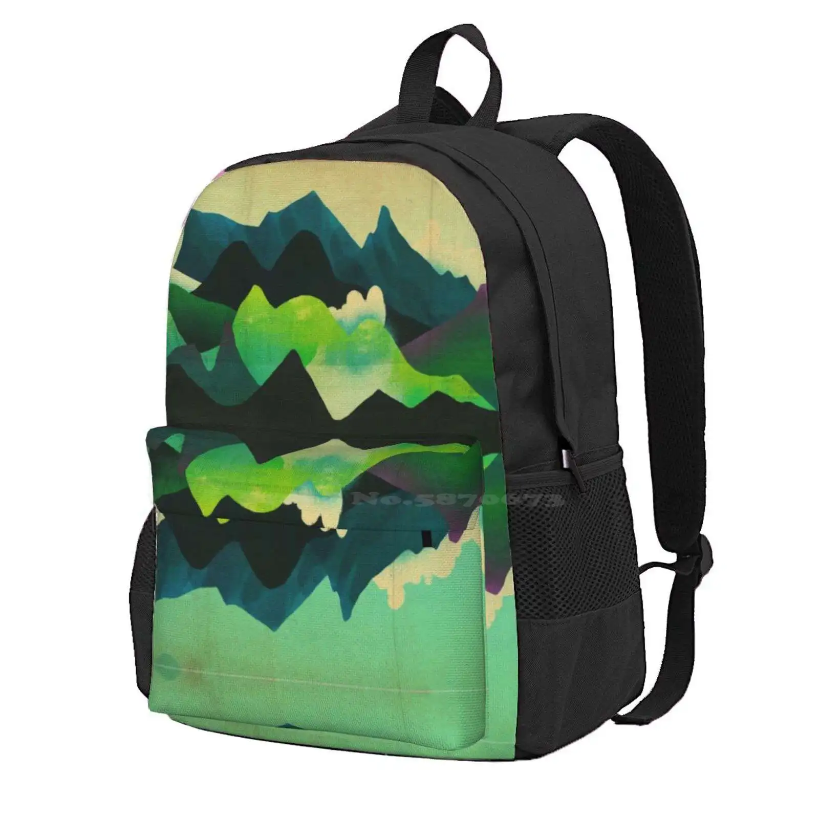 

Mountain Reflections Hot Sale Schoolbag Backpack Fashion Bags Mountains Reflections Mountain Range