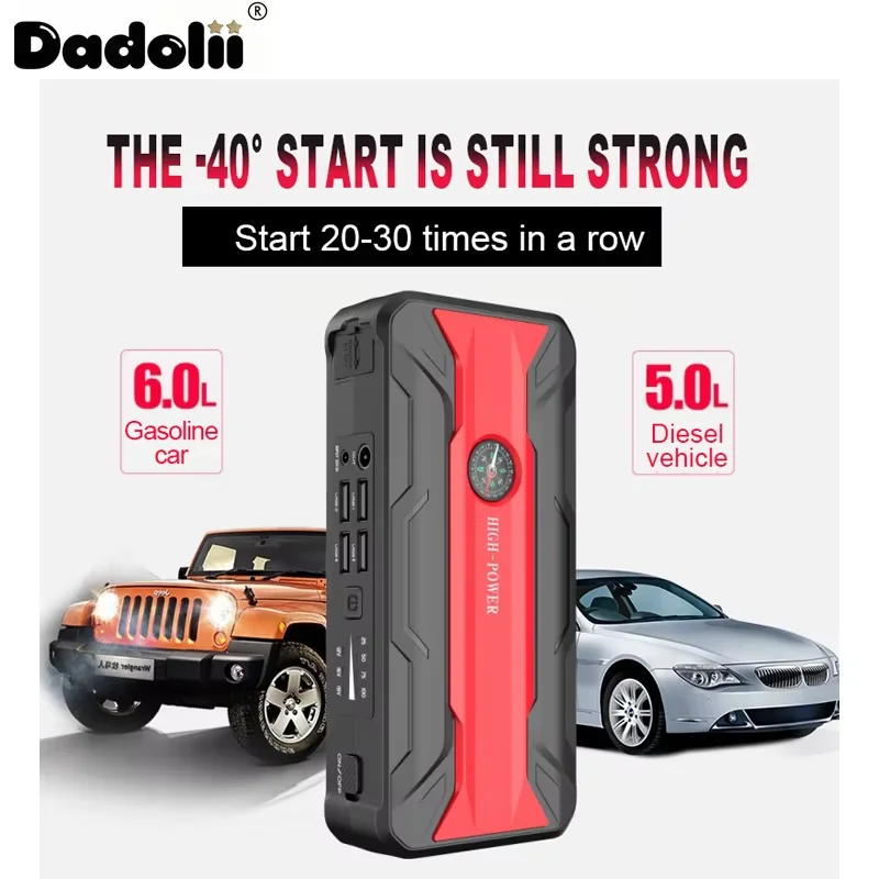 

Car Jump Starter Starting Device Battery Power Bank 12V38000mAh Jumpstarter Auto Buster Emergency Booster Car Charger Jump Start