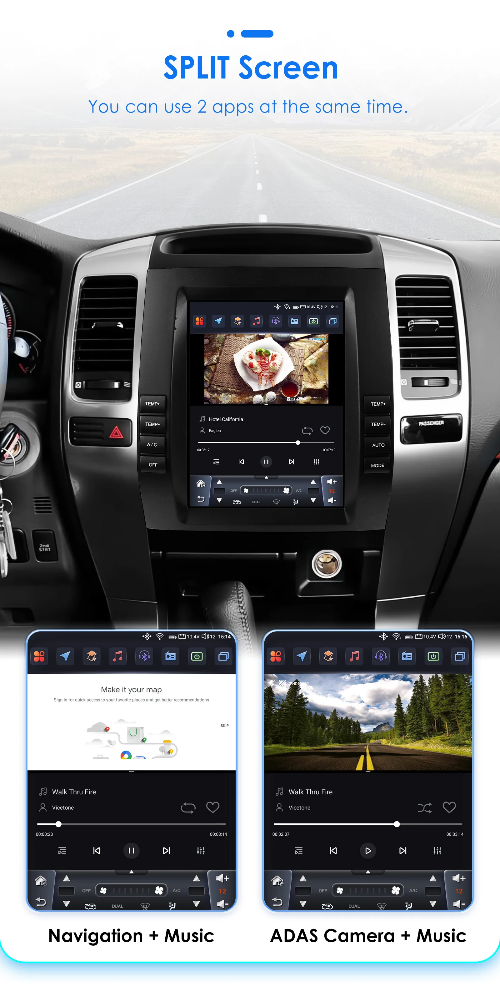 9,7" 2DIN Carplay Android Autoradio für Toyota Land Cruiser Prado 120 Lexus GX470 2002-2009 Multimedia 360° Kamera Intelligenter Bildschirm 7862 RDS DSP 4G Wifi BT Haupteinheit – Detail 31