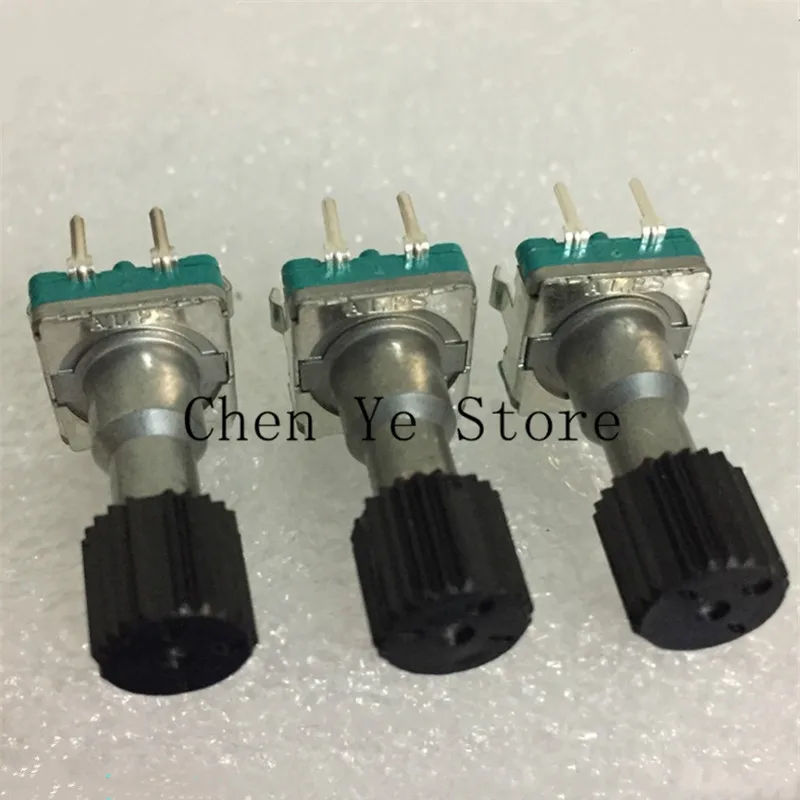 10PCS EC11G1574402 encoder 360 degree rotation with button switch axis EC11 25MM smooth 15 pulse potentiometer