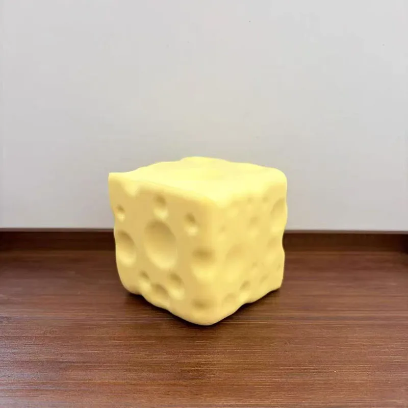 Juguete Anti-estrés De Queso | Pelota Blanda De Silicona De 6 Cm | Apretar Y Estrujar | Sensorial Para Niños Y Adultos | Alivia Tensión Y Mejora La Concentración