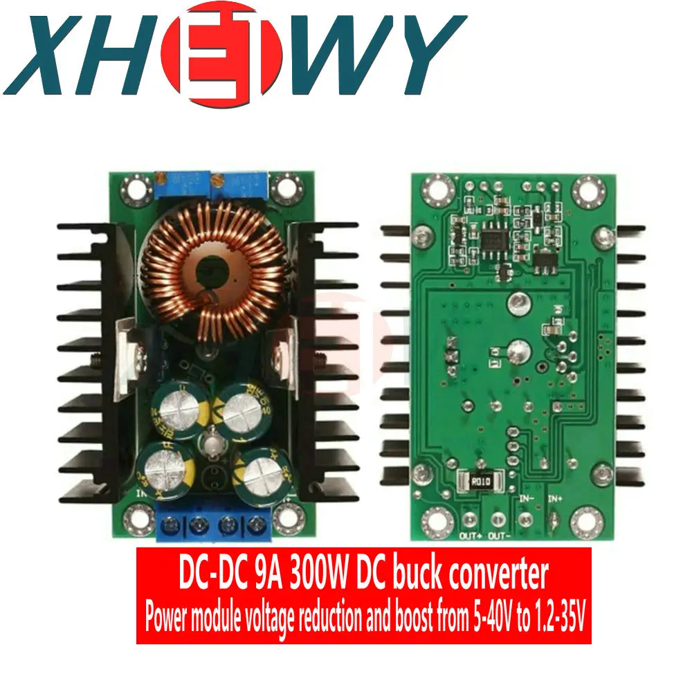 300W XL4016 DC-DC Max 9A Step Down Buck Converter 5-40V To 1.2-35V Adjustable Power Supply Module LED Driver