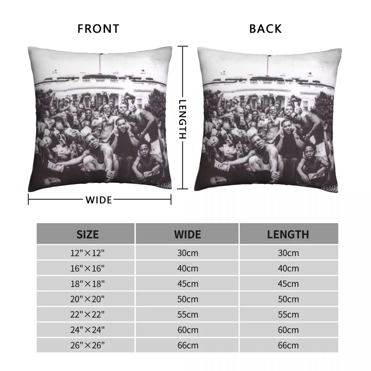 Kendrick Lamar To Pimp A Butterfly Square Pillowcase Polyester Linen Velvet Creative Decor Throw Pillow Case Home Cushion Cover