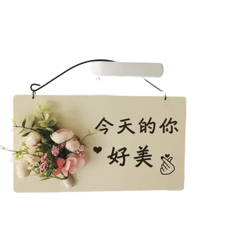 European-style business listing double-sided personalized creative home training room bedroom door sign wood welcome store sign
