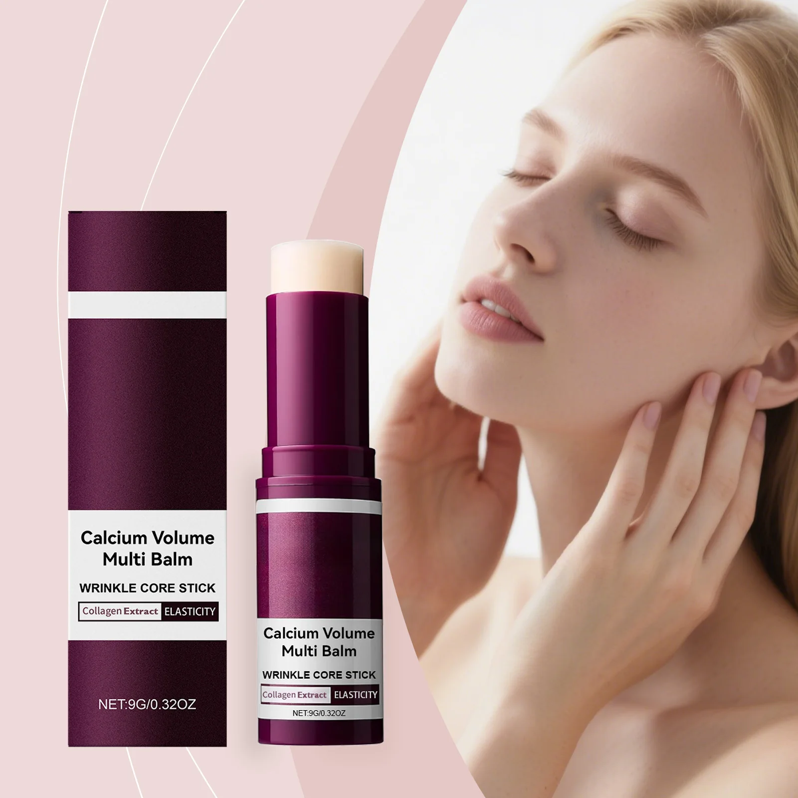Collagen Facial Balm Hydrating Moisturizing Serum Stick Dry Skin Care Nourishing Cream Gentle Repair Balm For Eye Face Neck Care
