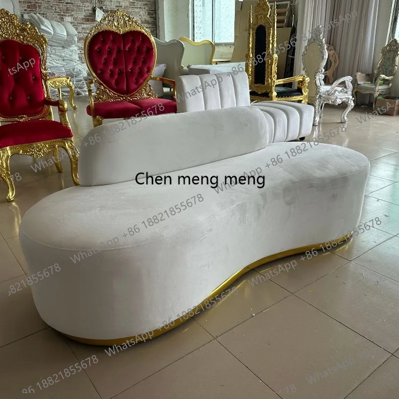 

Manufacturer customizes special-shaped fabric sofa office reception sofa living room light luxury wedding sofa