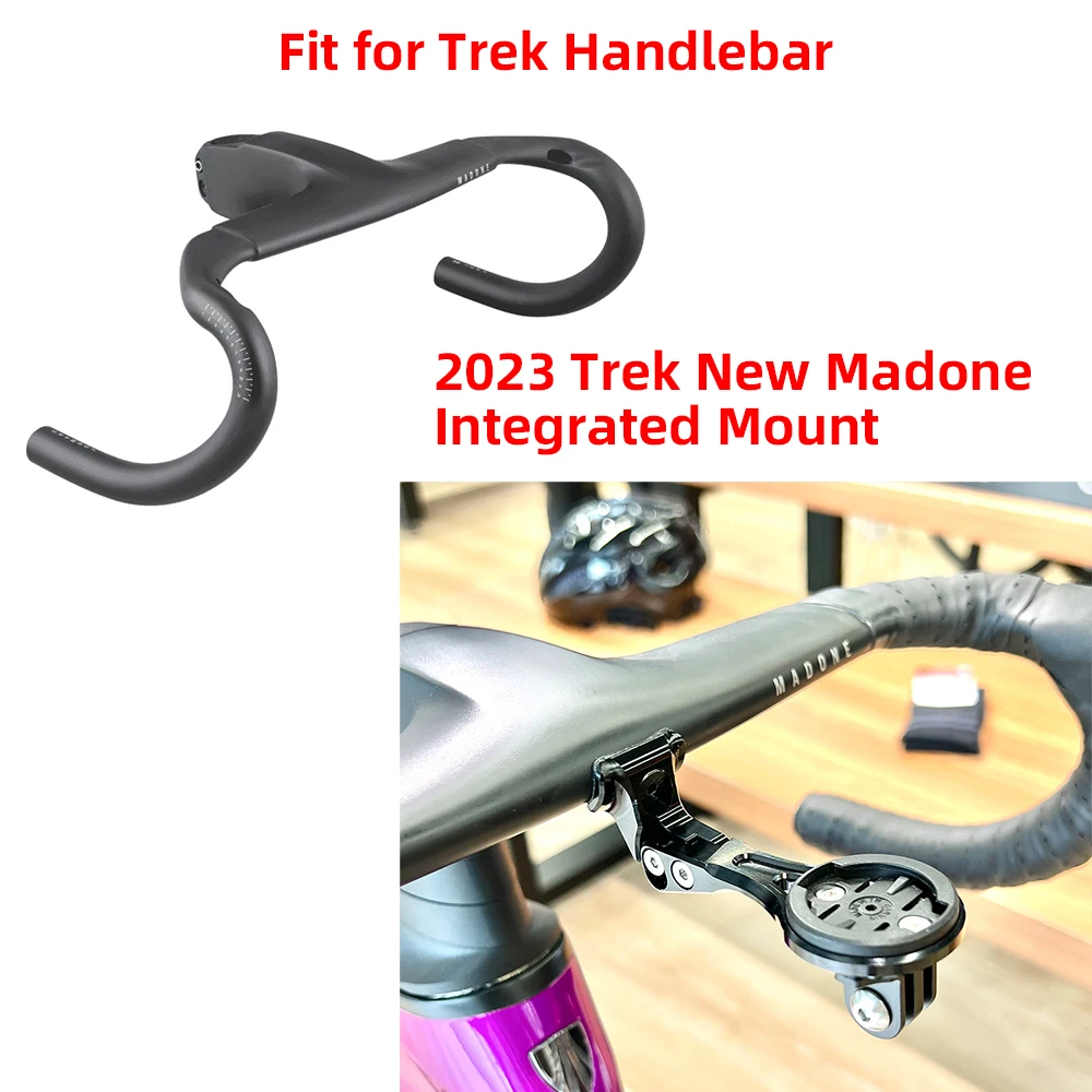 2023 Trek New Madone Integrated Handlebar Garmin Wahoo Bryton Stages Gopro Camera Headlight Combo Mount Holder Bracket Support