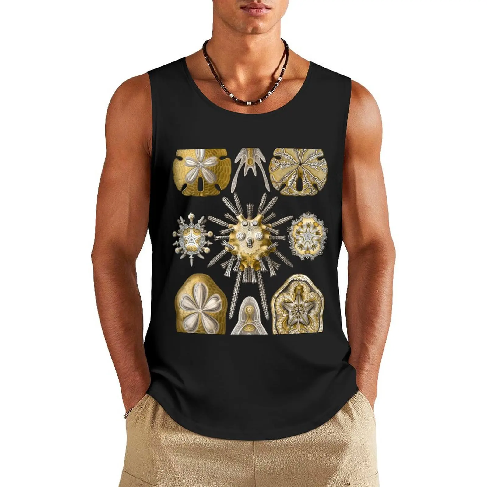 

Ernst Haeckel Echinidea Sea Urchin Tank Top fashion 2025 man new in tops & t-shirt cute tops singlets for men