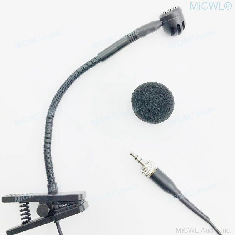 High Sensitivity Cardioid Instrument Microphone For Sennheiser G2 G3 G4 G5 BodyPack Transmitter e600 e980 Gooseneck Music