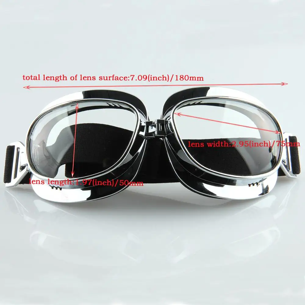 Motorcycle Goggles Vintage Glasses Motocross Windproof Ski Steampunk Goggles UV Protection for Harley Accessories