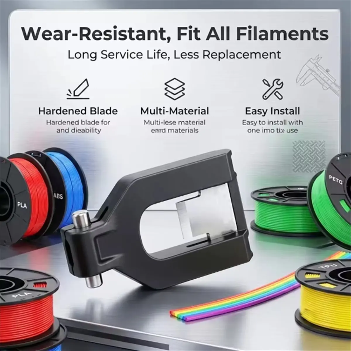 For Creator C5/C5 Pro 3D Printer Filament Cutter, Precise Filament Cutter for Extruder Maintenance
