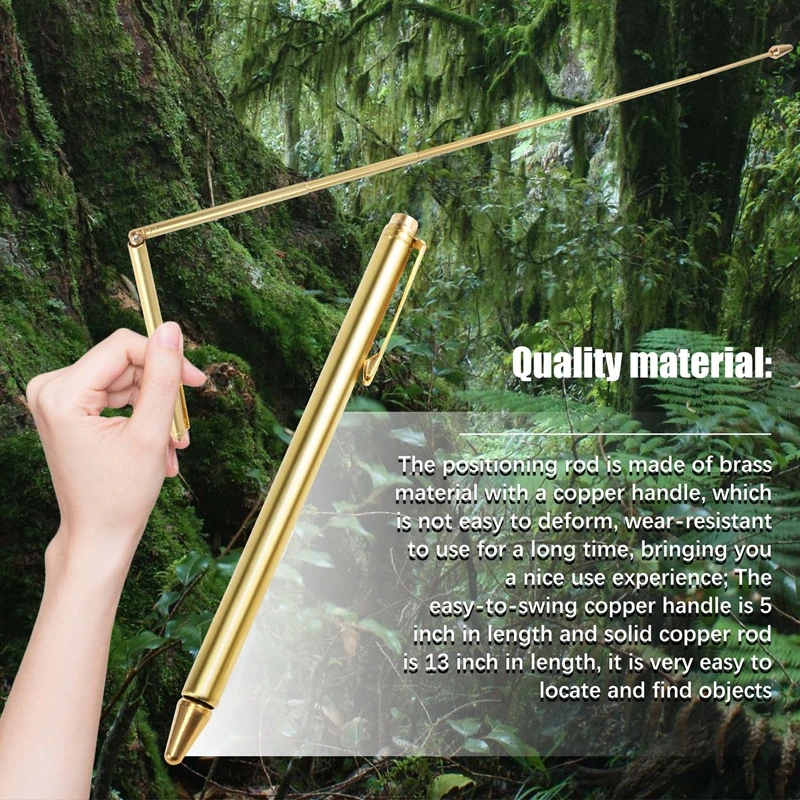 2PCS Dowsing Rods, Retractable Divining Rods, Portable Pen Shape L Rods, For Ghost Hunting Tools, Divining Water Etc.