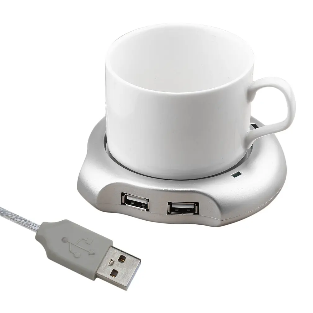 Moda USB Isolamento Coaster, Aquecedor, Isolamento Térmico, Elétrico, Multifuncional, Copo de Café, Caneca Mat, Pad, Casa, Acessório de Escritório