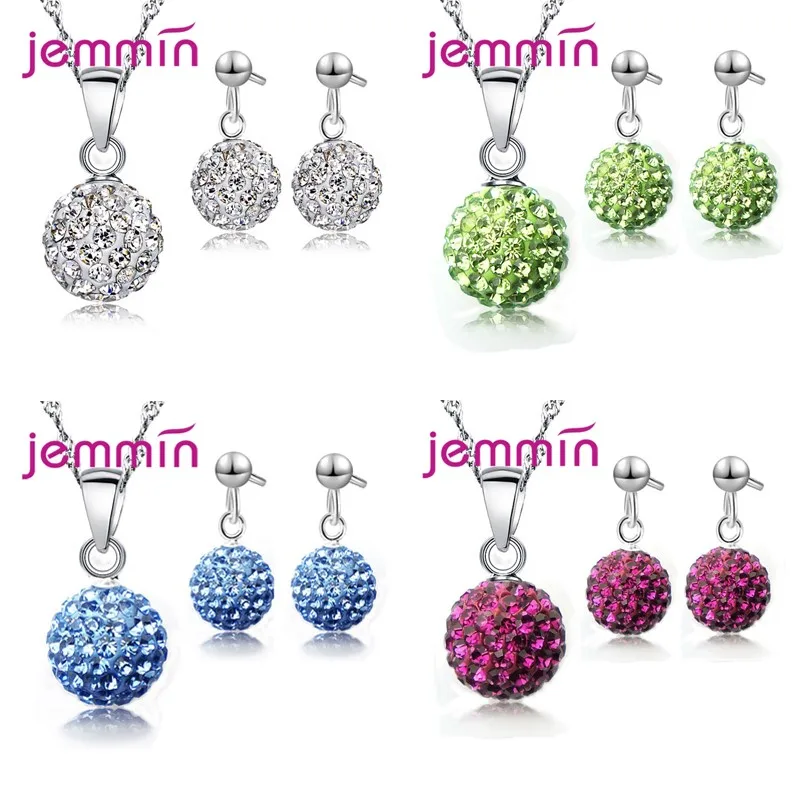 

Роскошное романтическое ожерелье, серьги, комплекты ювелирных изделий, круглая форма, кулон, стерлинговое серебро 925 пробы, CZ, женские ювелирные изделия для свадебной вечеринки