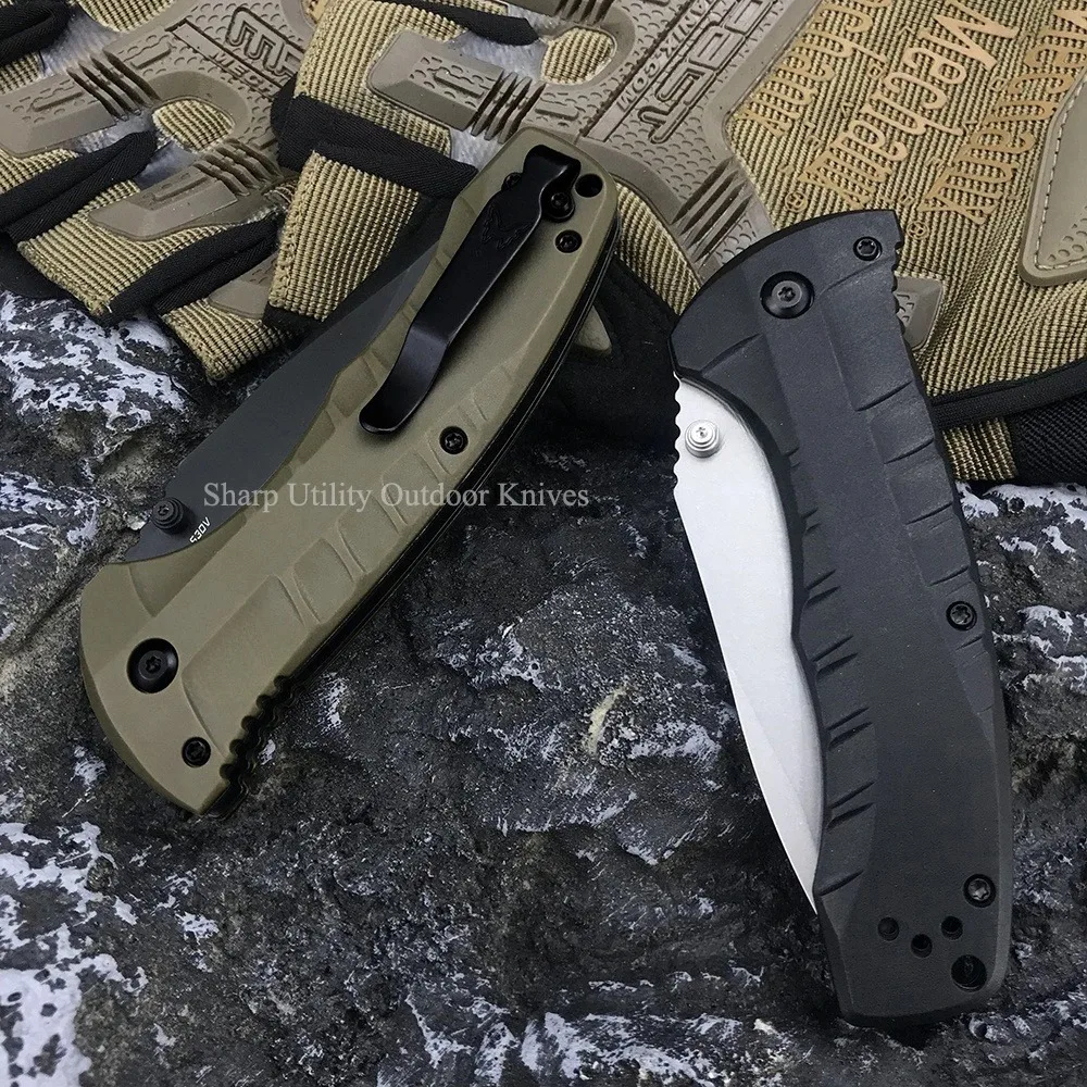 BM Turret 980 Satin, Survival Pocket Knife Folding Knife 3.7\