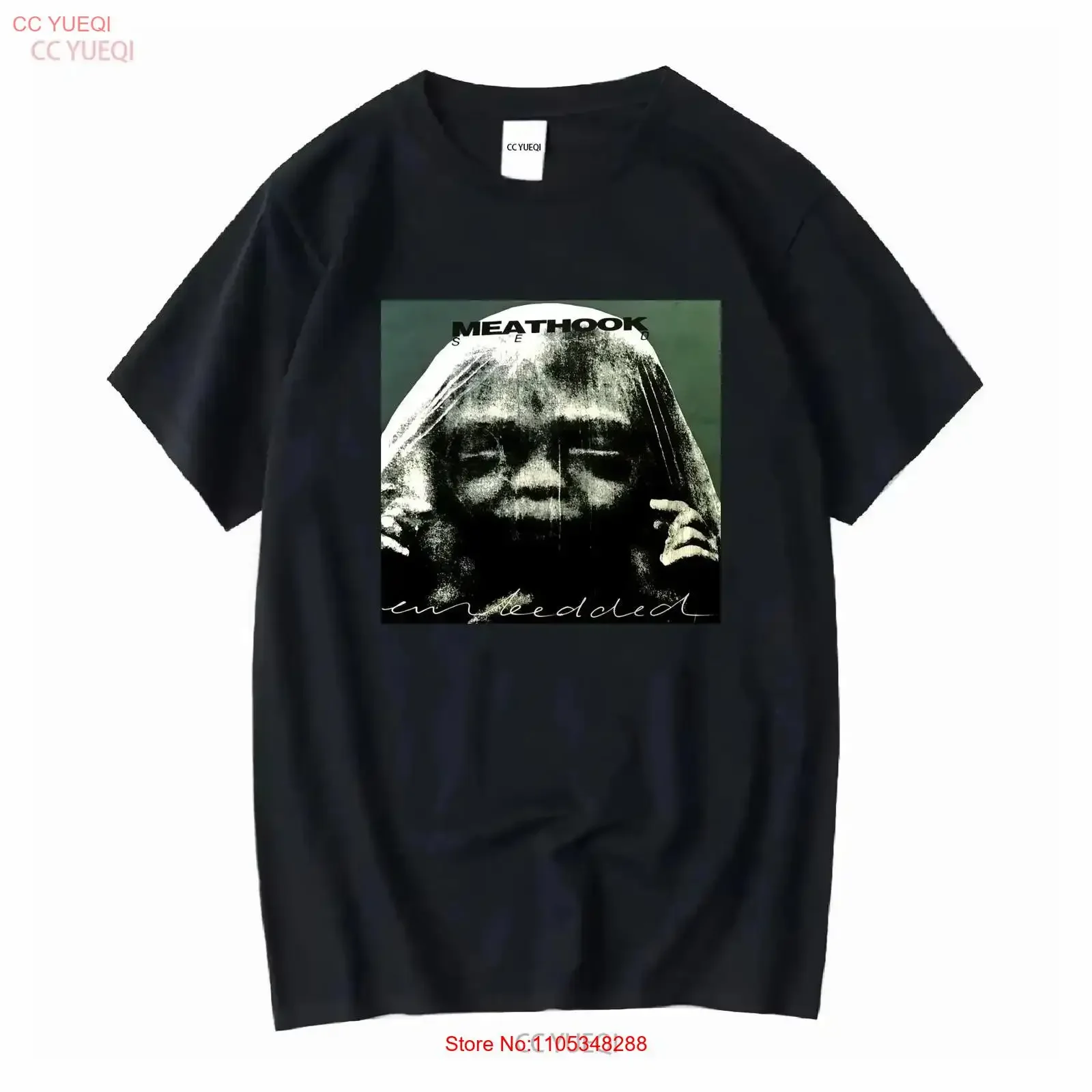 Vintage 90er Jahre Meathook Seed Embedded T-Shirt Größe XL Gewaschen Bequem Leicht im Designer-Stil Streetwear Vintage Gewaschen
