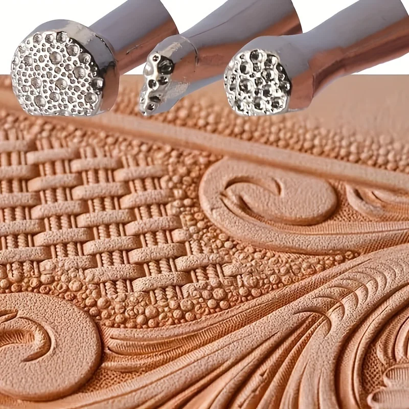 Premium Steel Leather Stamping Tools Set - Create Stunning DIY Handmade Leather Crafts with Easy Background Printing