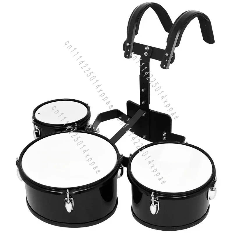Multi-track Multi-tape Back Frame, L3117 Triple Marching Drum, Black Playing Snare Drum