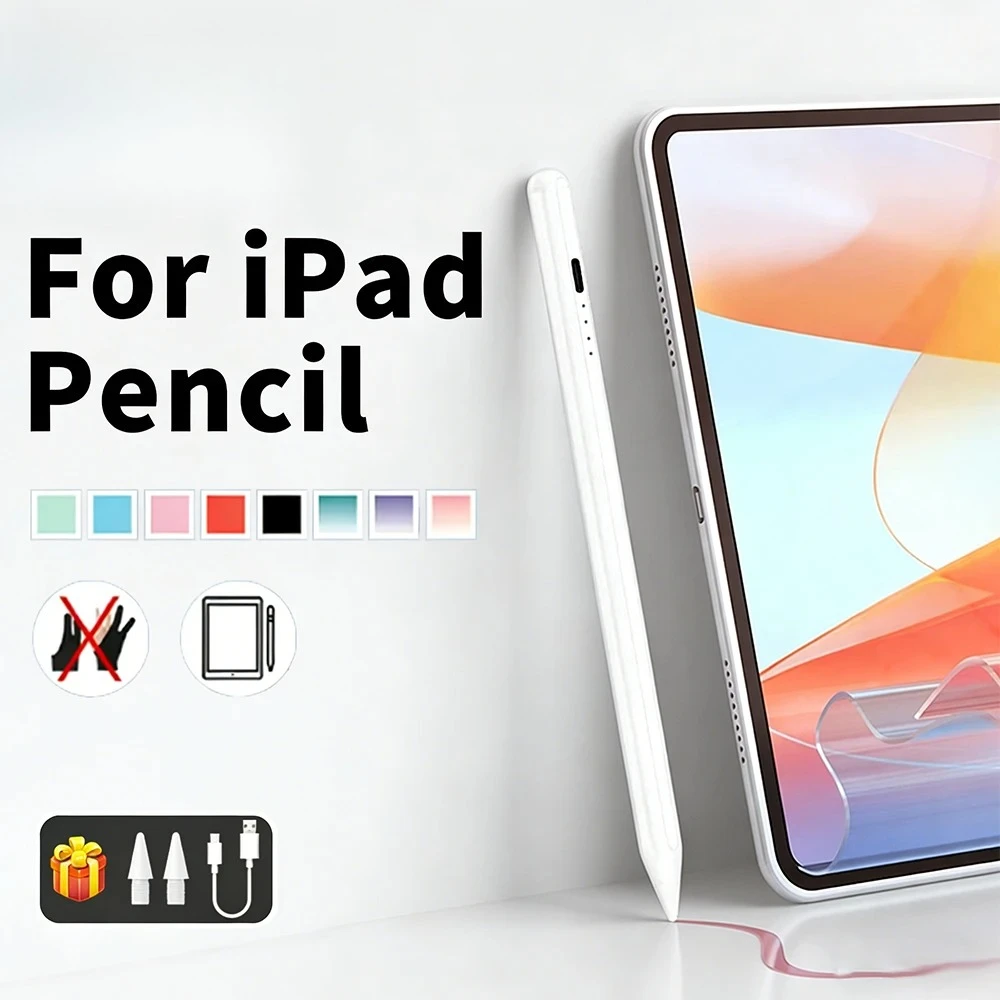 

Магнитный стилус для Apple Pencil с функцией предотвращения случайных касаний ладонью для iPad 2025, 2024, 2023, 2022, 2021, 2020, 2019, 2018, Air, Mini, Pro, iPad Pencil