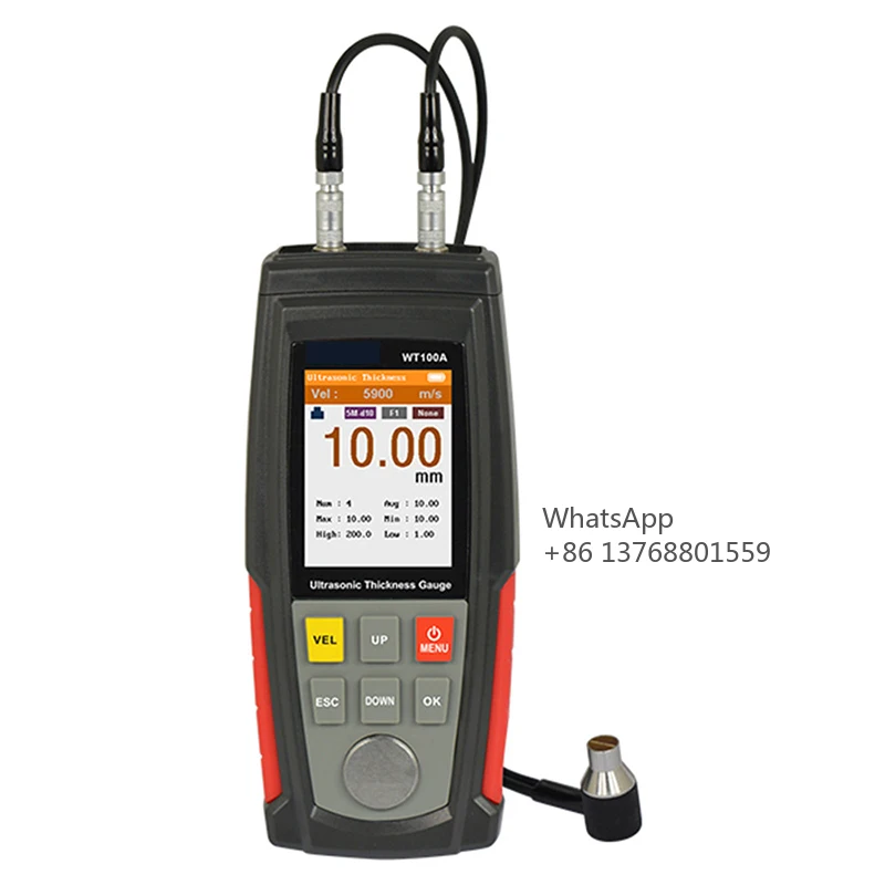 Ultrasonic Thickness Gauge Meter Tester Battery Digital Width Measuring Instruments Ultrasonic Thickness Gauge