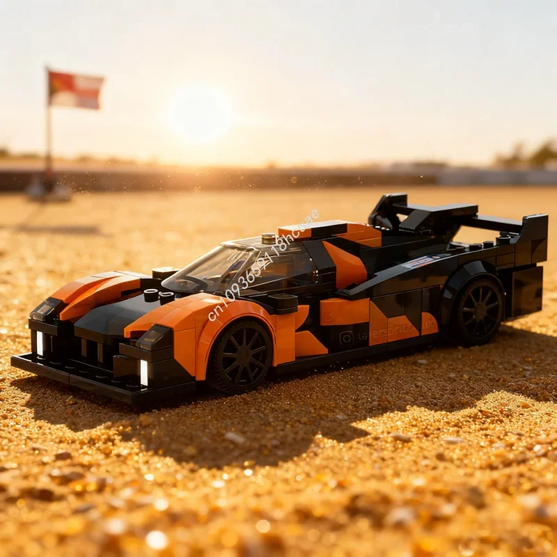 ตัวต่อ MOC McLarenesd LMDh ไฮเปอร์คาร์ 312 ชิ้น ชุดตัวต่อโมเดลเมือง ของเล่นตัวต่อสถาปัตยกรรม DIY ของขวัญคริสต์มาส ของขวัญวันเกิด เสริมสร้างความคิดสร้างสรรค์และการเรียนรู้