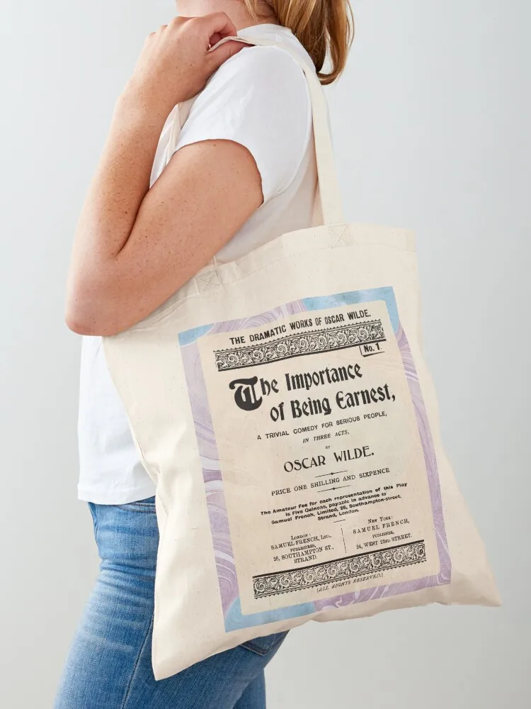 

First Edition:Oscar Wilde The Importance of Being Earnest Tote Bag woman shopping bag Shopper bag personalized tote