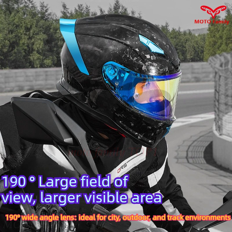 Motorcycle Helmet Carbon Brazing Full Helmet Four Seasons Male and Female Knights Running Helmet Racing Motorcycle