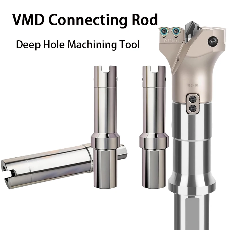 VMD Drill Bit Connecting Rod Compatible With VMD Reversible Internal Cooling Deep Hole Drill Large Diameter U Drill Handle