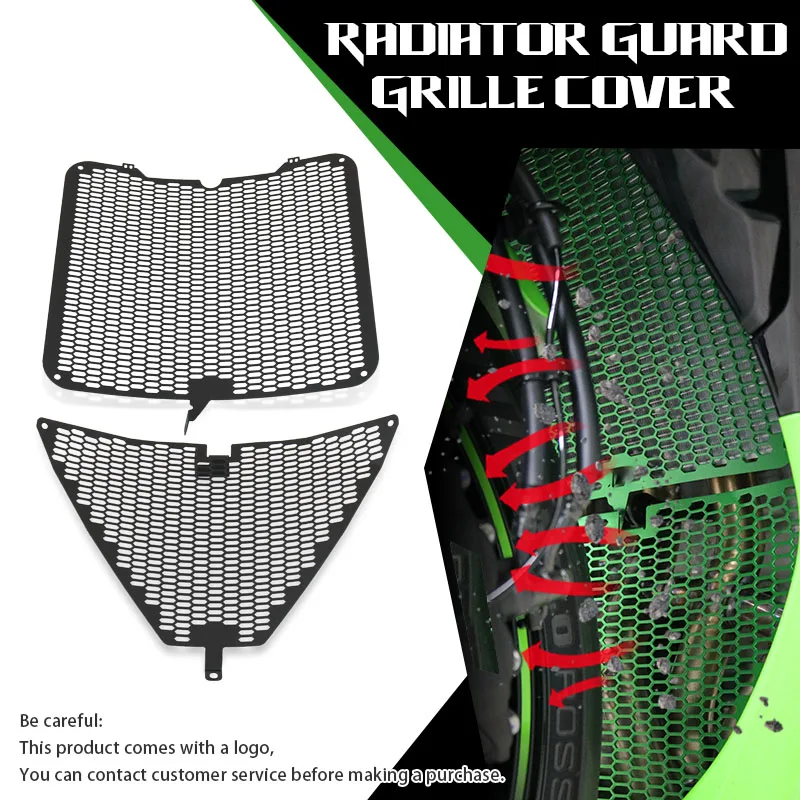 

Motorcycle Radiator Cover For KAWASAKI NINJA ZX-6R 24 Motorcycle Radiator Grille Guard Cover Motorcycle Grille Protective Cover