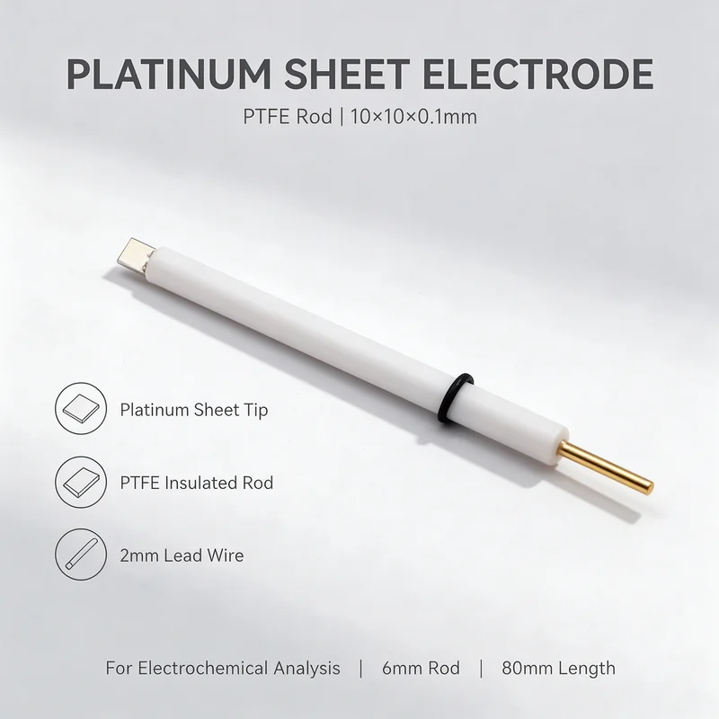 10*10*0.1mm Pure Platinum Electrode, Pt Working Counter Electrode, Experimental Pt Electrode For Electrolytic Analysis Test