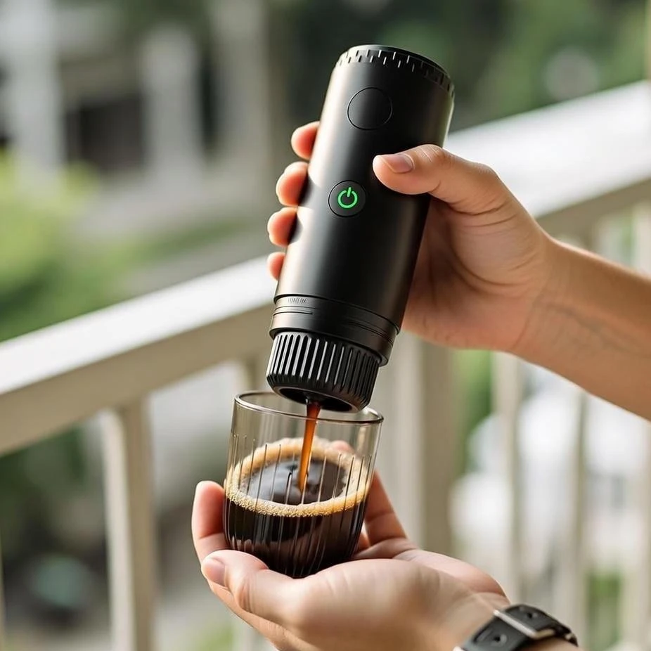 

Portable Electric Coffee Maker 3-in-1 Capsule Coffee Travel Maker Cordless Heating for Car Home Camping
