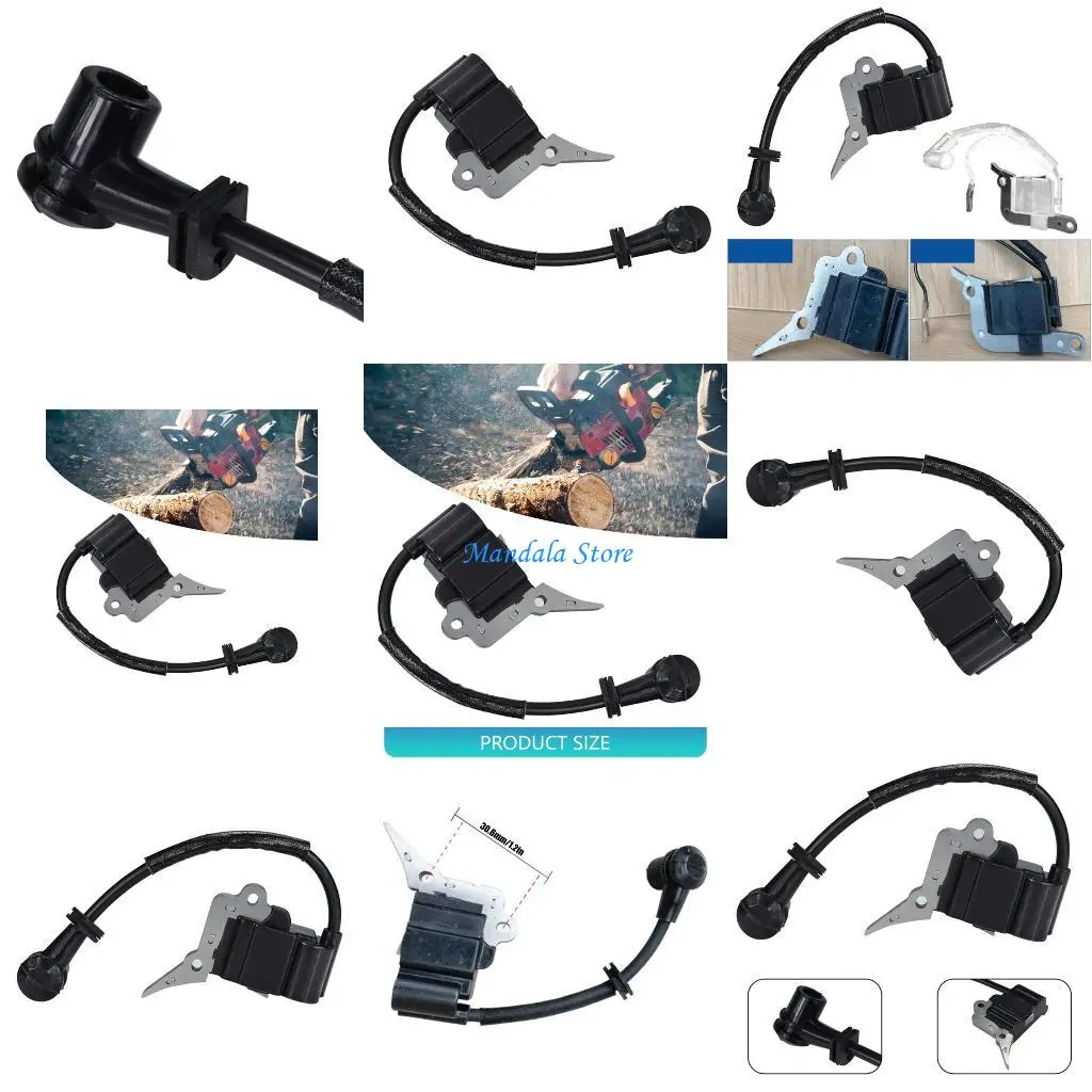 

U2JC Metal Ignition Coil Component for Trimmers 2500 25CC Chainsaws Generating Strong Energy Improving Gardens Power Tool