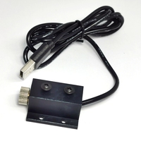 Dot/Line/Cross Head 650nm Red/ 638nm Orange Red /520nm Green /450nm Blue Laser Module USB Adapter + 12mm Heatsink