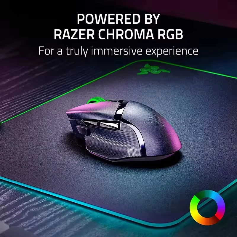 Originele Razer Basilisk V3X HYPERSPEED Macro Gaming Muis RGB Magic Light Zone Draadloze Muis 7 programmeerbare knoppen