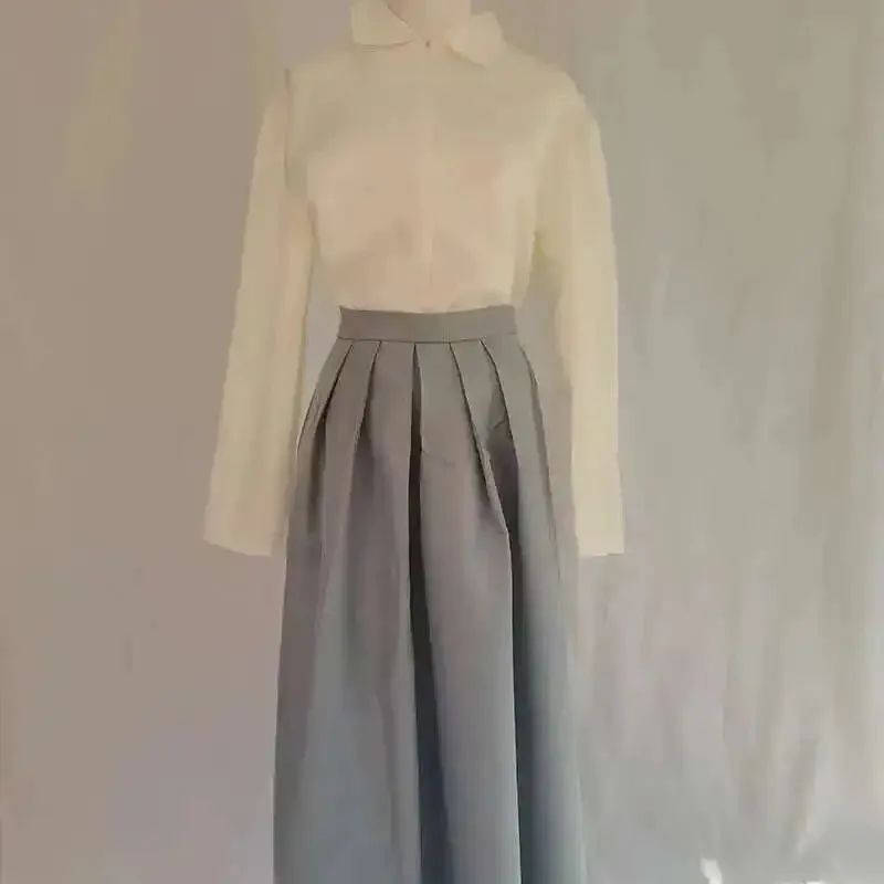 Disfraz de Cosplay, sombrero tipo kimono, talla grande, Yashiro Nene Yugi Tsukasa, trajes con Hakama gris para Anime Comicr Con ir;l5