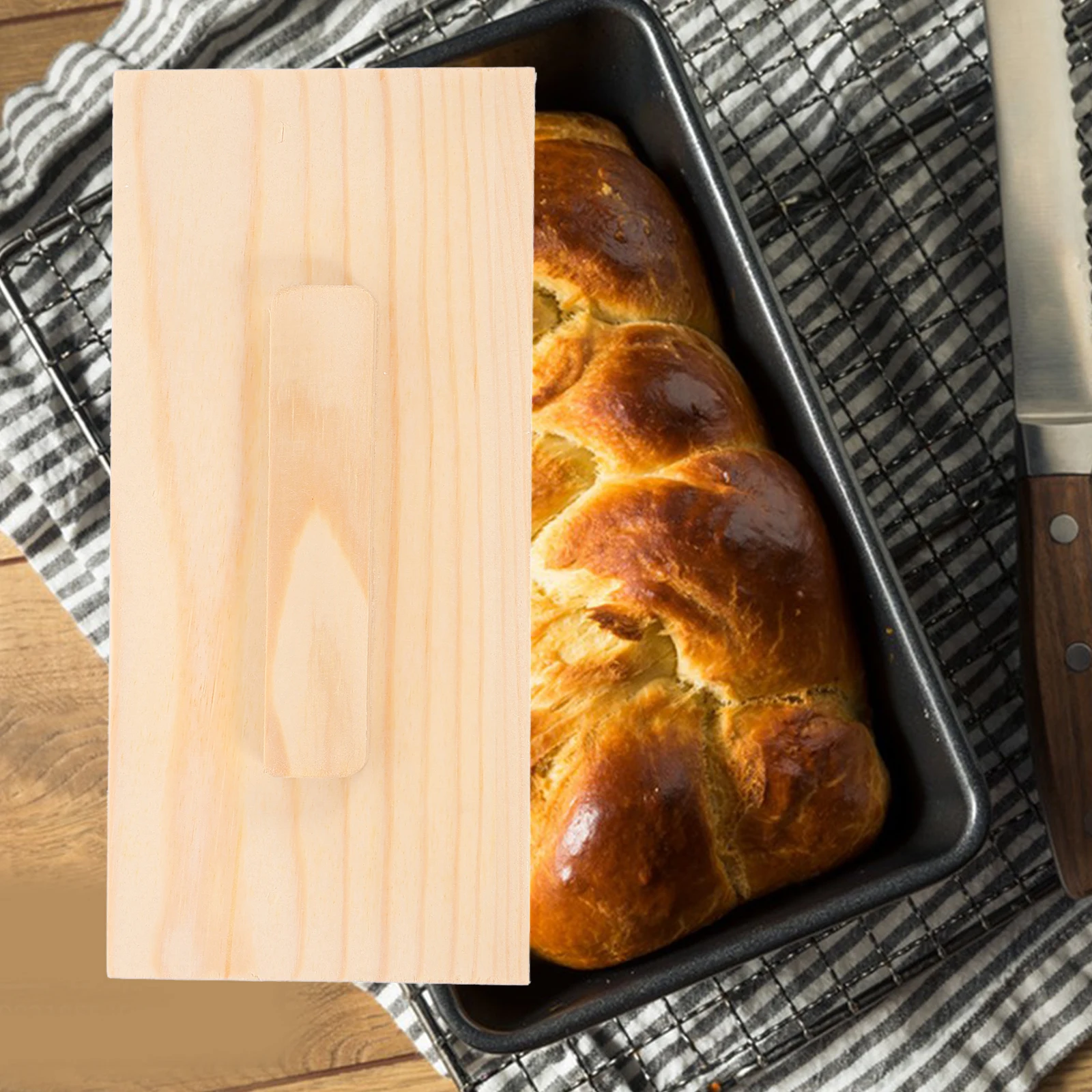 

4Pcs Rectangular Mold Cover Wooden Soap Making Box Lids DIY Soap Mold Supplies Craft Kit Wood Box with Lid Cake Pans Cover