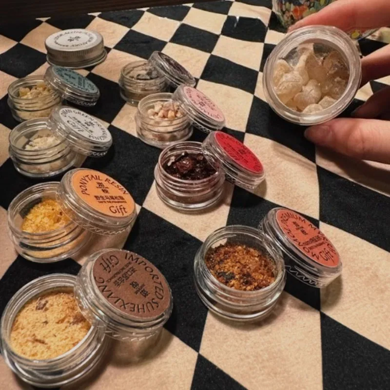 Random 8-Flavor Experience Set Natural Oman Resin Incense Home Indoor Office Electric Stove Aromatherapy Soothing Purification