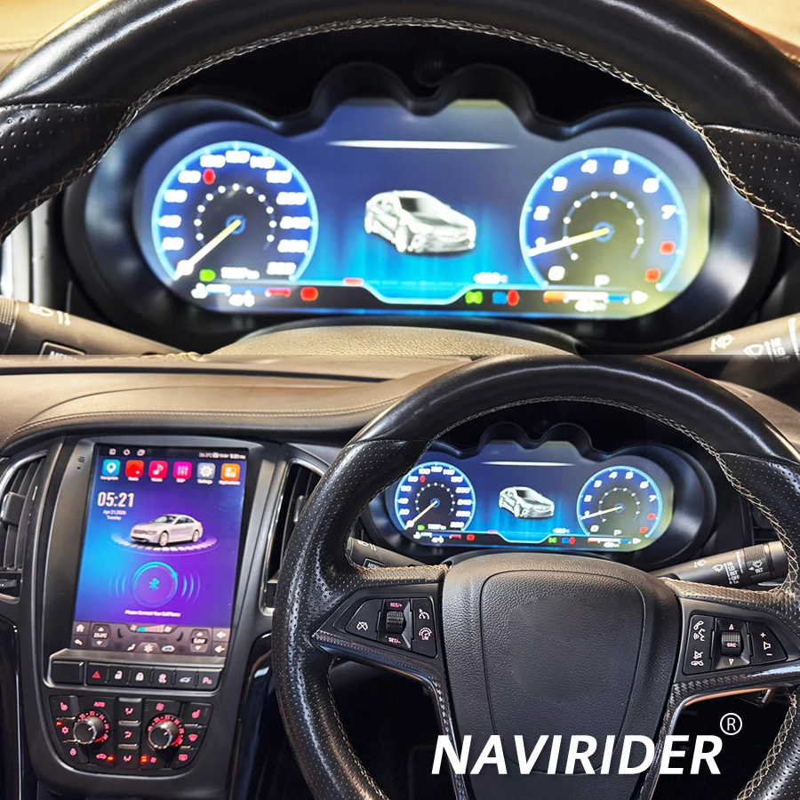 12.3inch Car Speedometer Instrument Cluster digital Dashboard For Opel Astra J For Buick Excelle 2009 -2013 2014 Virtual Cockpit
