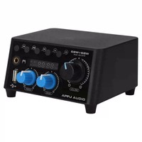 HiFi Bluetooth Receiver Stereo Power Amplifier USB Player Headphone Amp 68W+68W with Treble Bass control