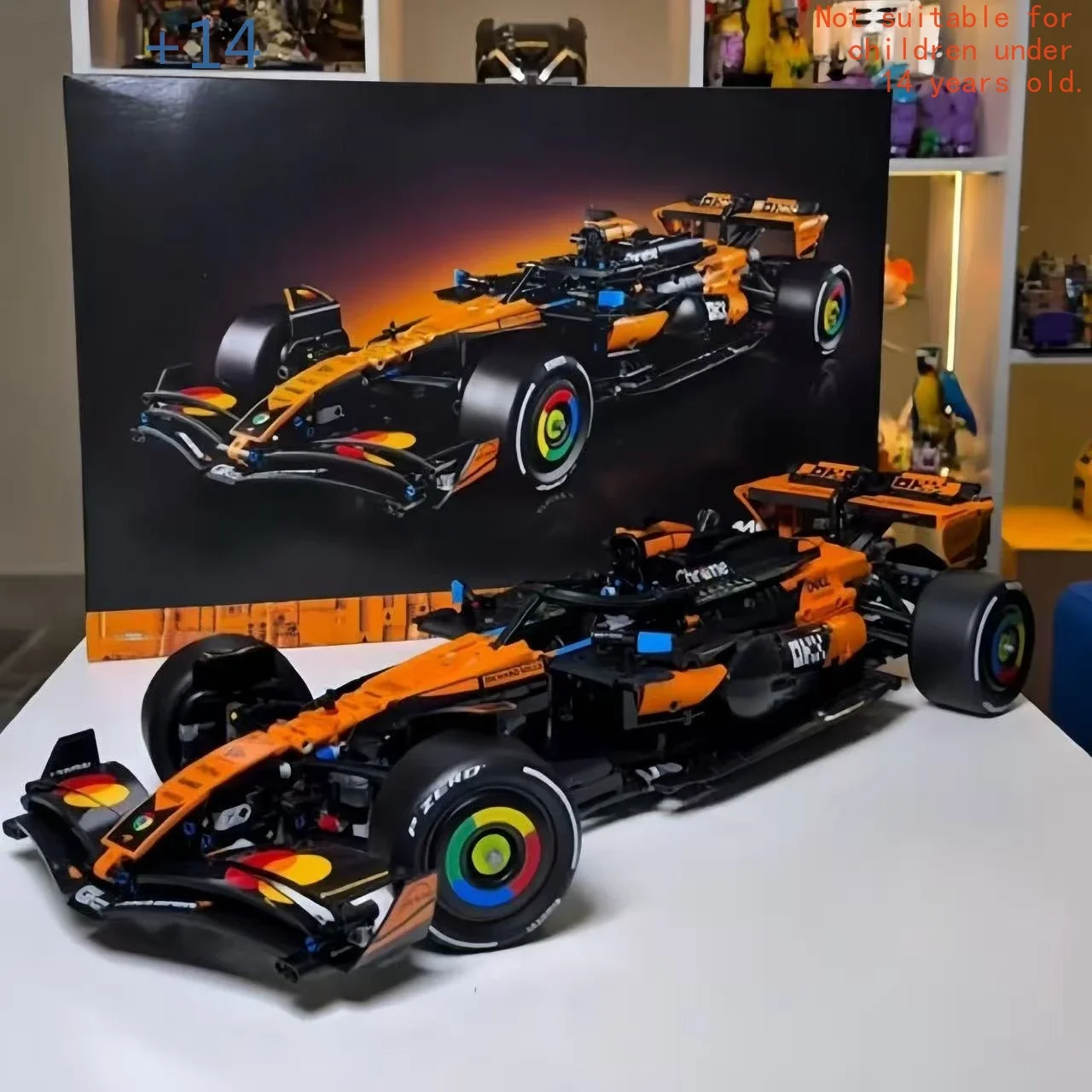 

Набор строительных блоков 2026 Supreme Bestseller: Оранжевый Технический Гоночный Автомобиль (Модель Спортивного Транспорта) – Конструктор для Детей, Подарок на День Рождения